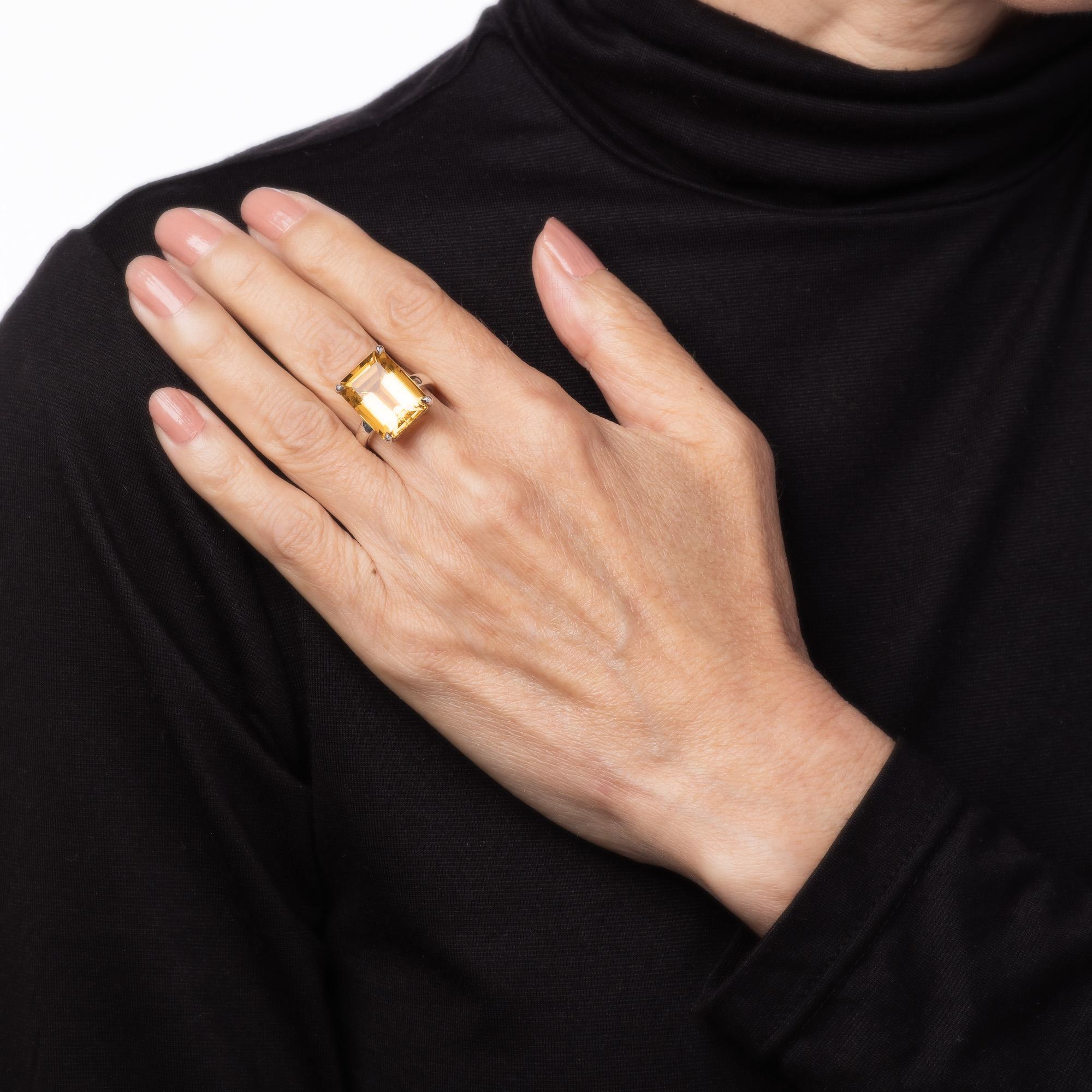 Contemporary Tiffany & Co 10ct Citrine Ring Sparklers Sterling Silver 8 Fine Jewelry