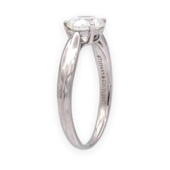 Tiffany & Co 1.10 Ct Platinum Harmony Solitaire Diamond Engagement Ring H VS1