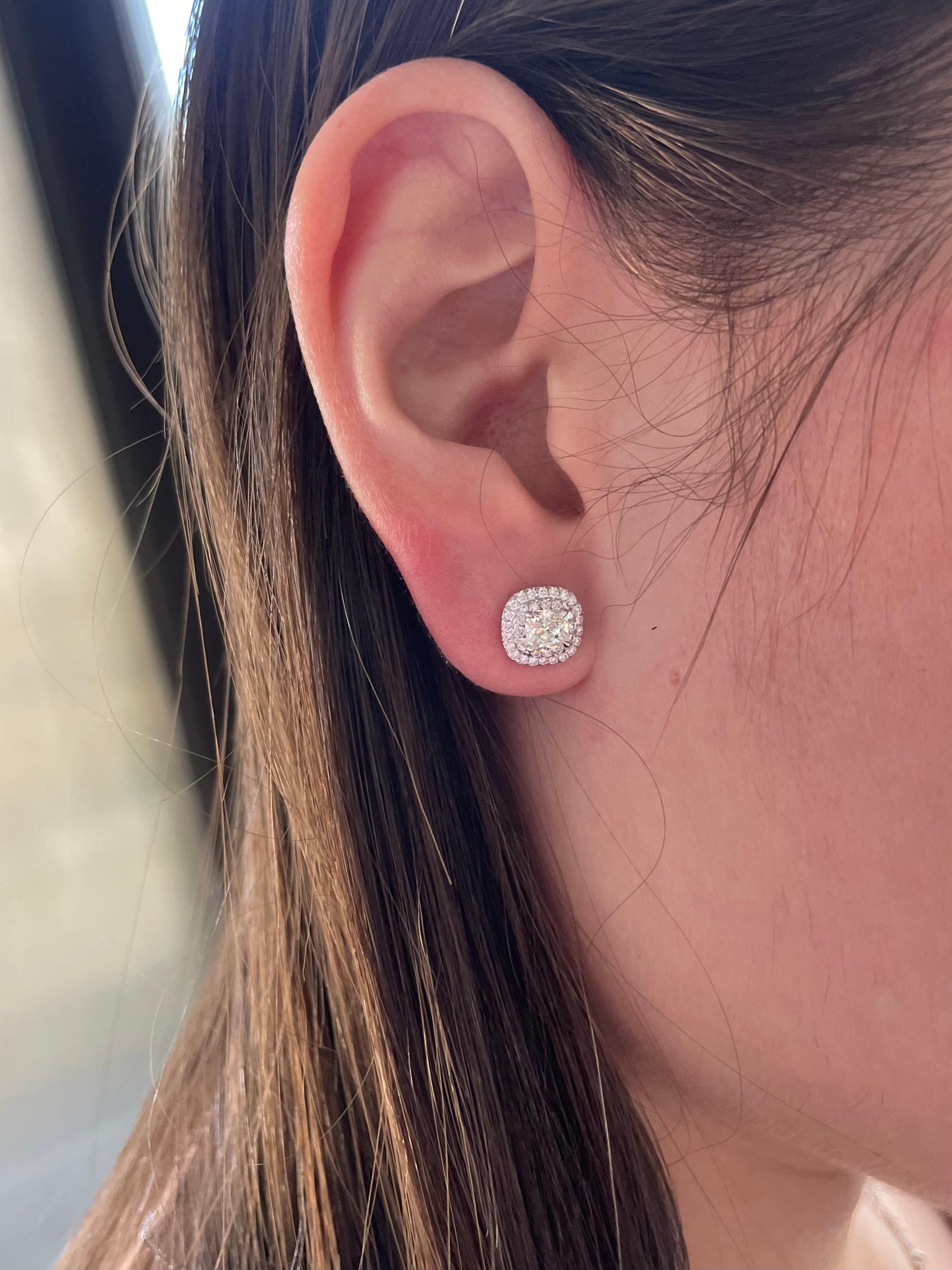 halo diamond earrings tiffany