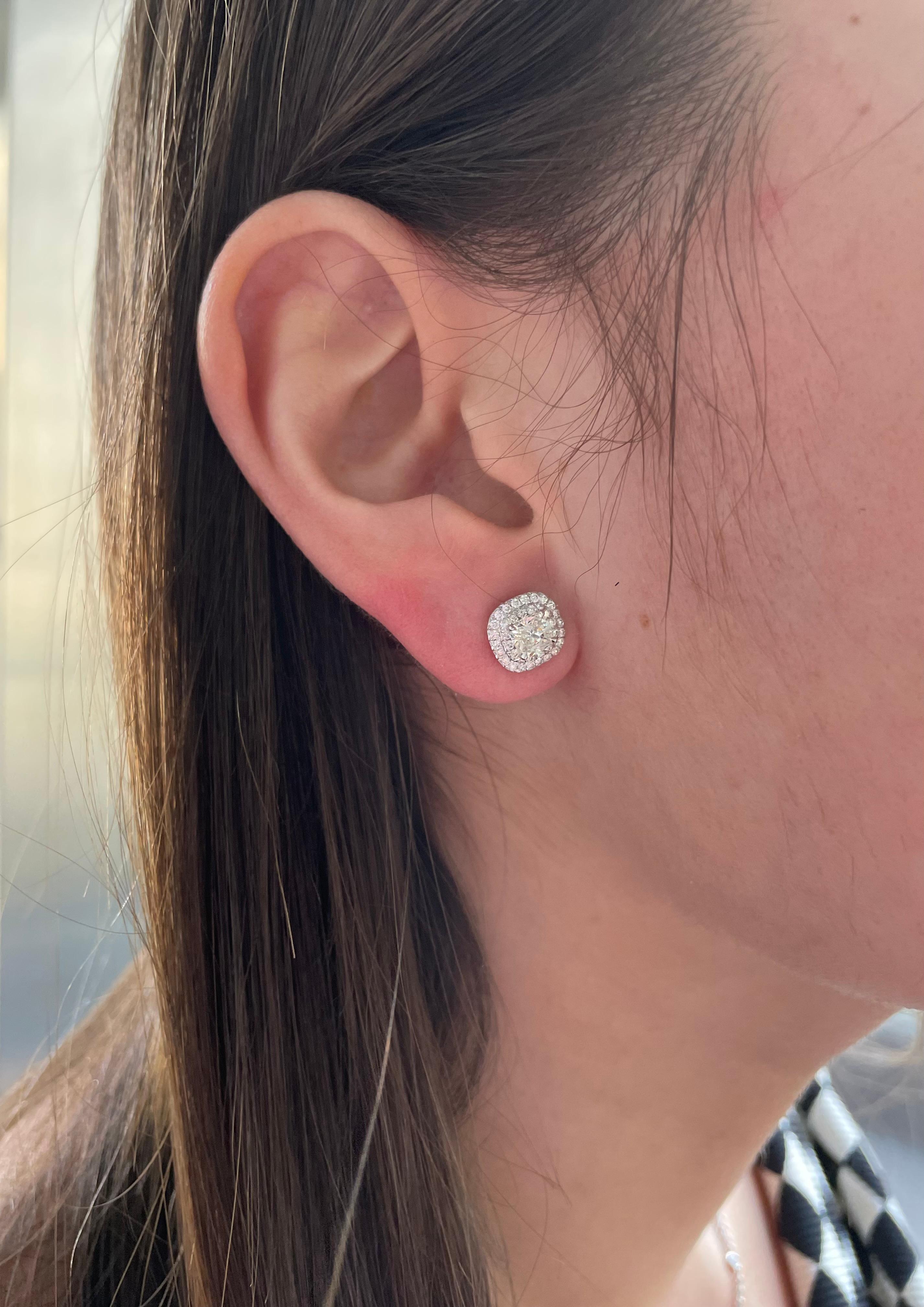 tiffany halo earrings