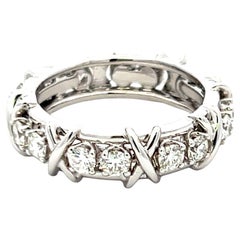 Tiffany 
Co. 1.14ct F VS1 Diamante in Platino X-Design Anello Eternità