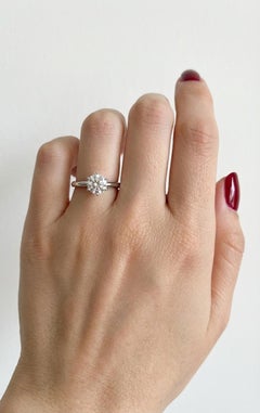 Tiffany & Co. 1.15 Carat Round Brilliant Diamond Solitaire Engagement Ring