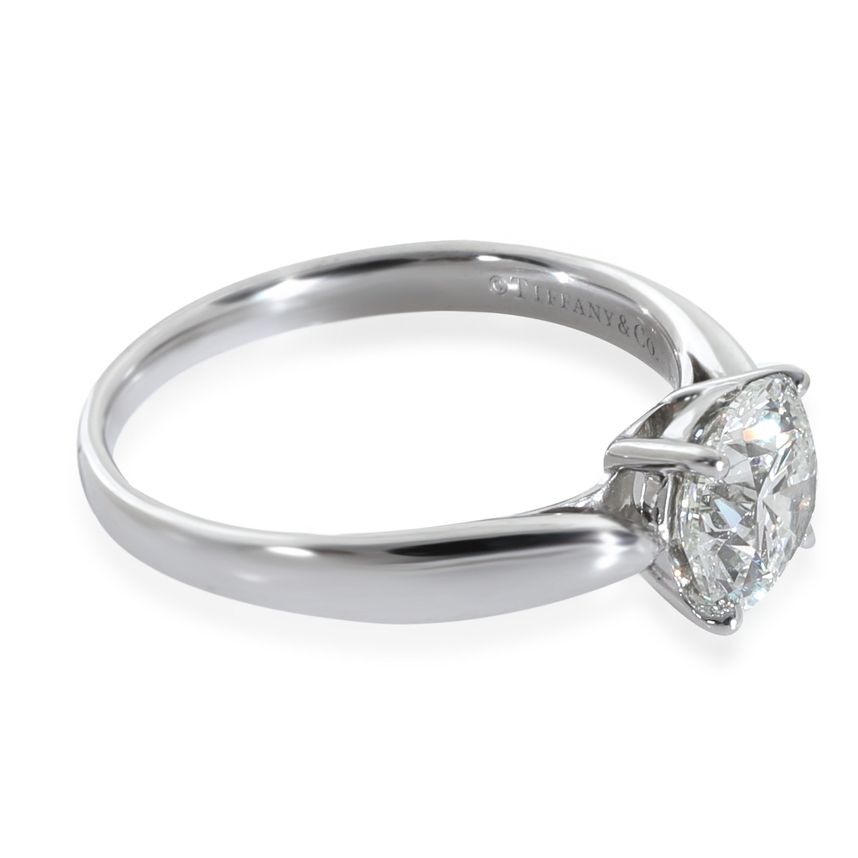 Round Cut Tiffany & Co. 1.15 ct Round Brilliant Diamond Harmony Engagement Ring For Sale