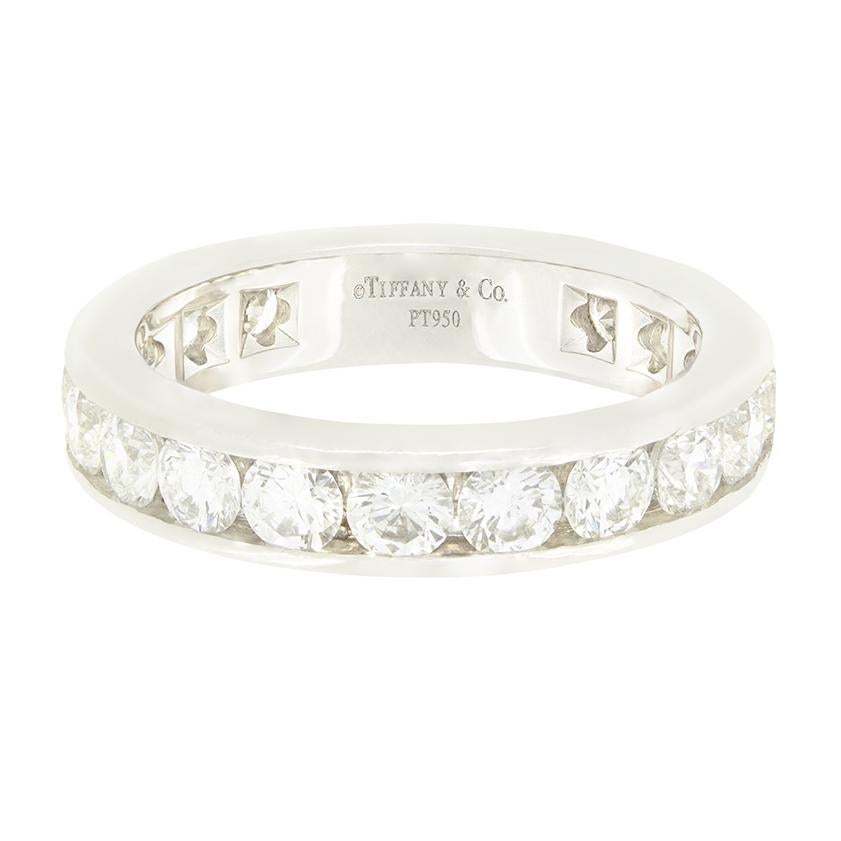Anello a eternità completa con diamante da 1,17 carati di Tiffany & Co. In condizioni buone in vendita a London, GB