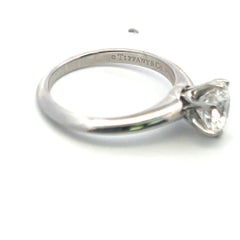 Tiffany & Co 1.18 Carat Round Brilliant G VS1 Diamond Platinum Engagement Ring