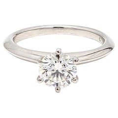 Tiffany & Co 1.20 Carat Round Brilliant Diamond Platinum Engagement Ring
