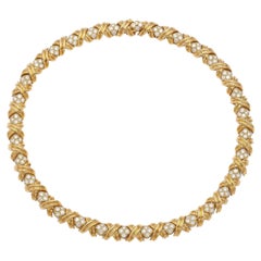 Collar de diamantes en X de 12,00 quilates Tiffany & Co.