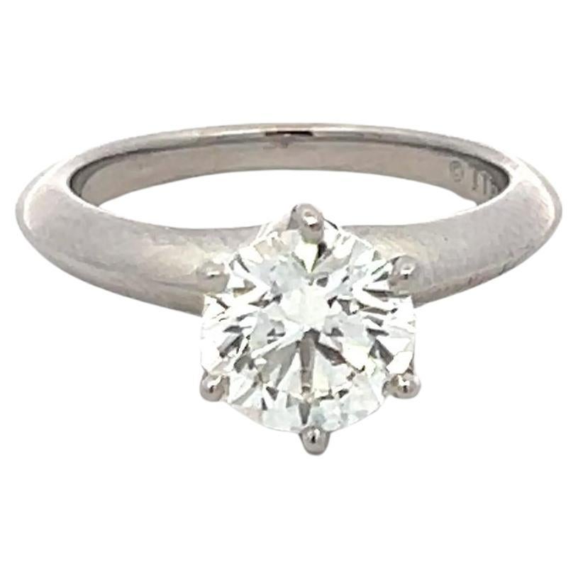 Tiffany & Co. 1,21 Karat Runder Brillant I VVS1 Diamant Platin Verlobungsring