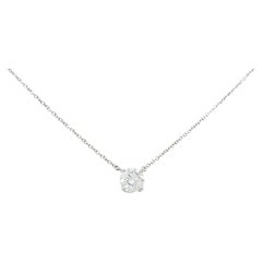 Tiffany & Co. 1.22 Carats Diamond Platinum Solitaire Necklace GIA