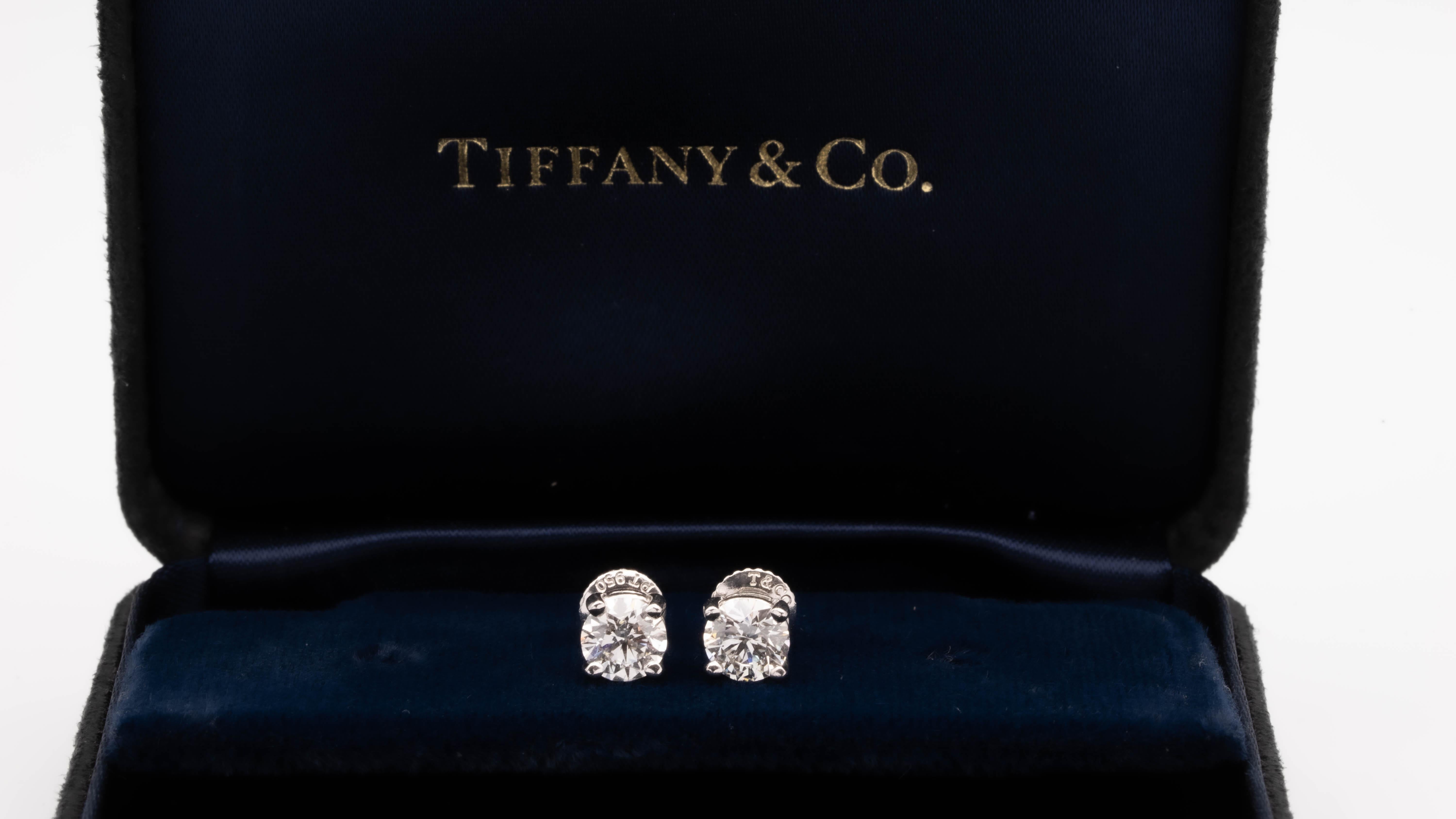 1 Carat Diamond Stud Earrings Tiffany -5 For Sale on 1stDibs | tiffany  diamond stud earrings, tiffany diamond earrings 1 carat, 1 carat diamond  earrings tiffany
