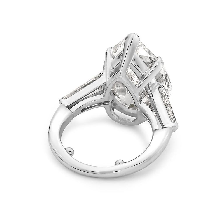 Tiffany and Co. 12.20 F VVS1 GIA Pear Shape Engagement Ring with Band