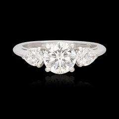 Tiffany & Co. 1.25-cts. F/VS1 Diamond & Platinum Engagement Ring