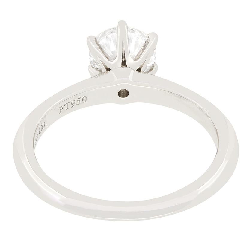 Tiffany & Co. 1.25ct Diamond Solitaire Ring In Good Condition In London, GB