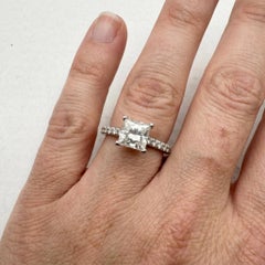 Tiffany & Co. 1.3 Carat Princess Cut Diamond Novo Engagement Ring