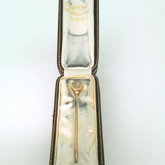 Tiffany & Co. 1.30 Carat Old Shield Cut Diamond Lapel Pin