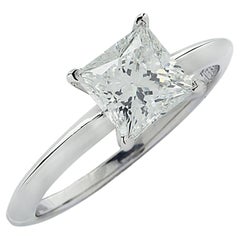 Tiffany & Co. 1.30 Carat Princess Cut Diamond Ring