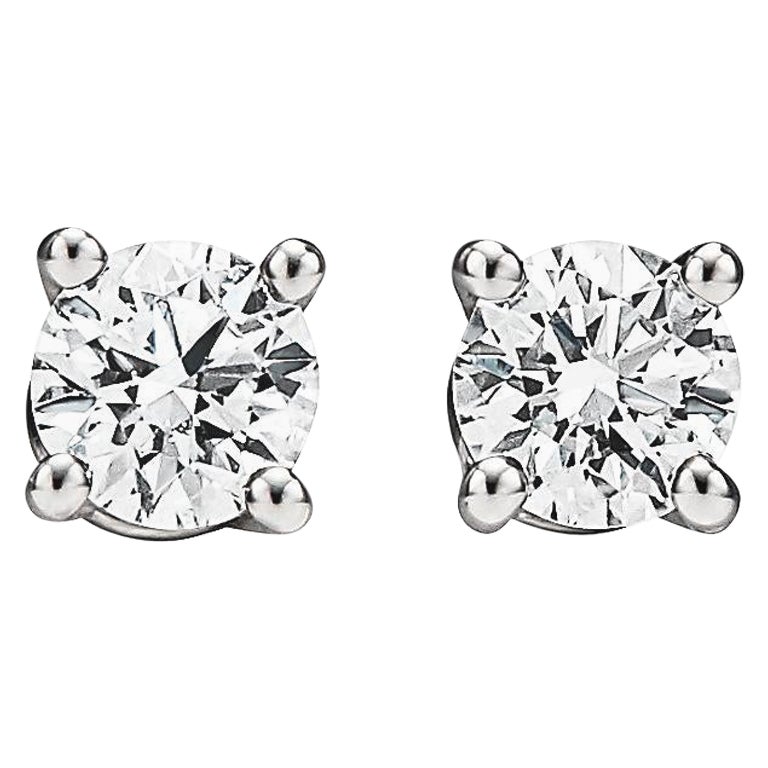 Tiffany 
Co. 1.32 Carat Diamond Iconic Stud Earrings
