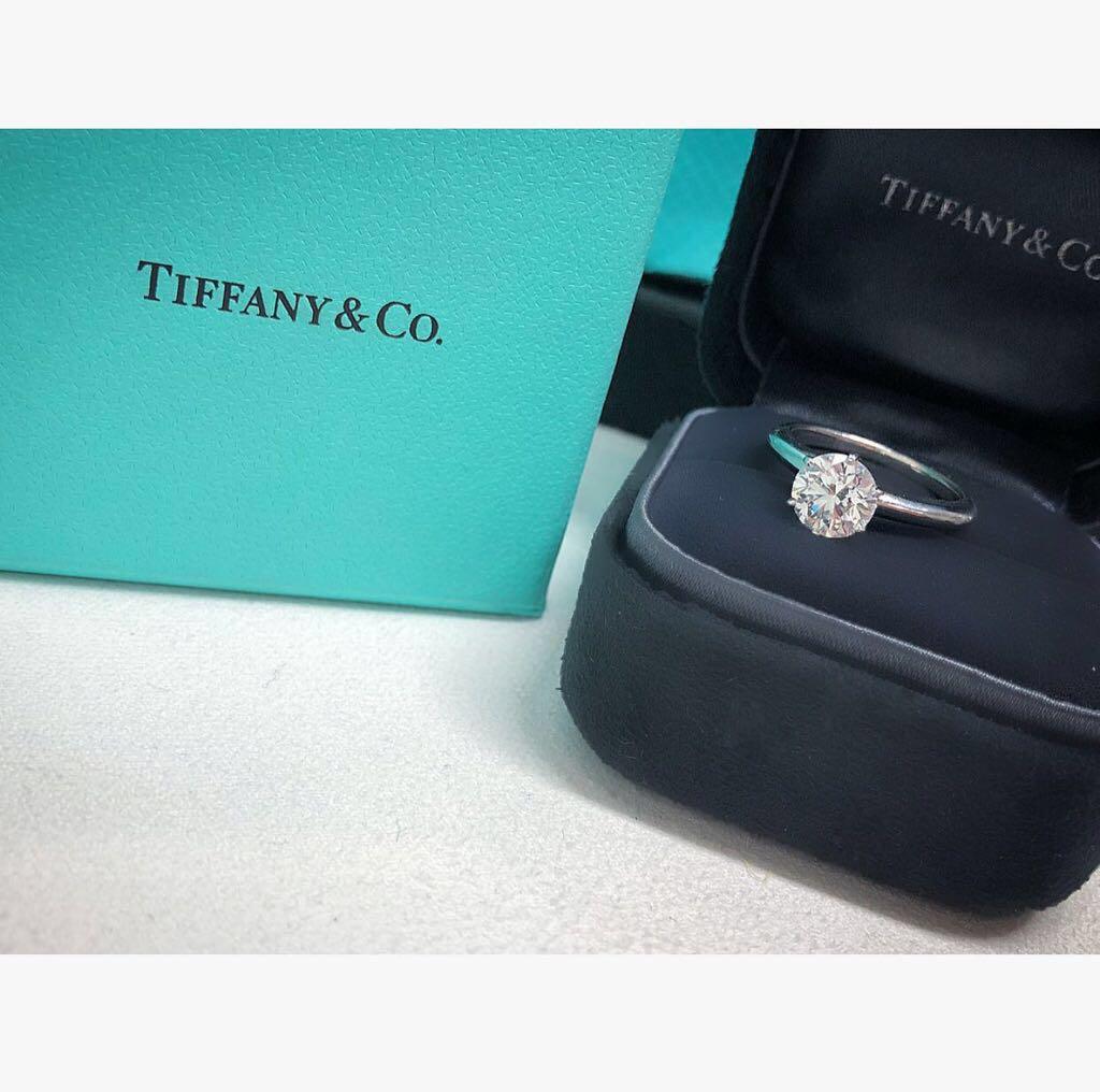 Tiffany & Co. 1.34 Carat Diamond Solitaire Engagement Ring 2
