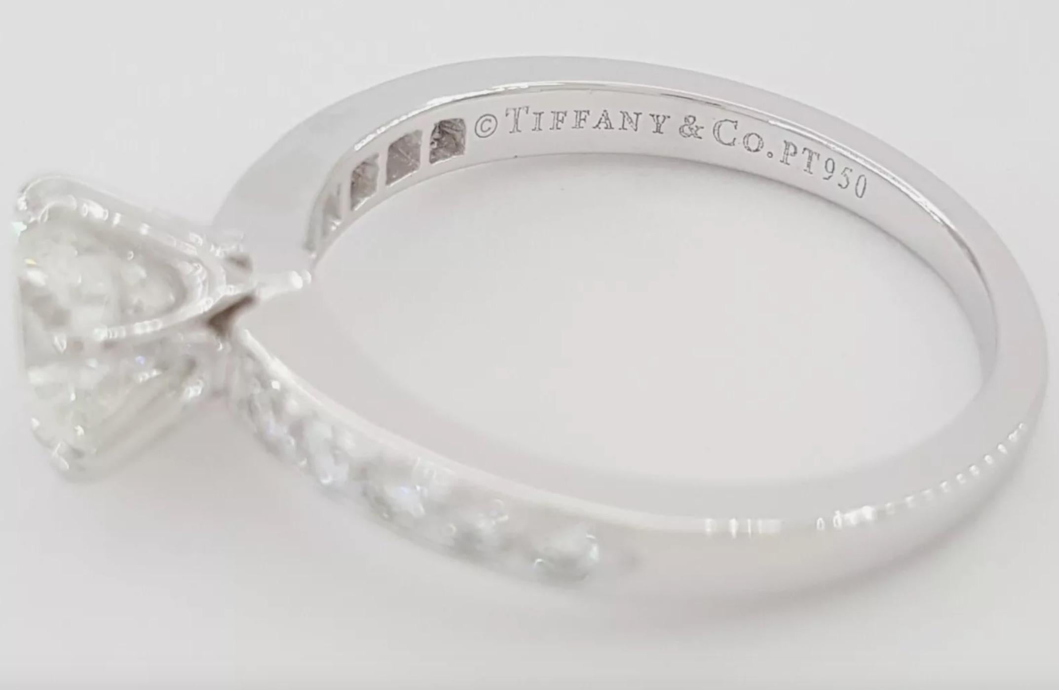 Tiffany & Co., 1.39 Carat Diamond Engagement Ring For Sale 1