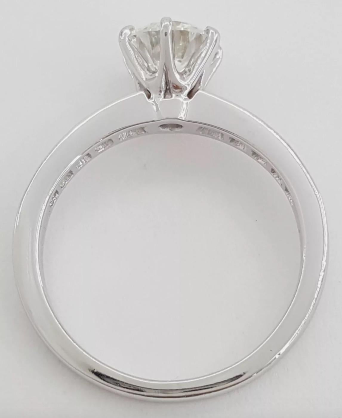 Tiffany & Co., 1.39 Carat Diamond Engagement Ring For Sale 2