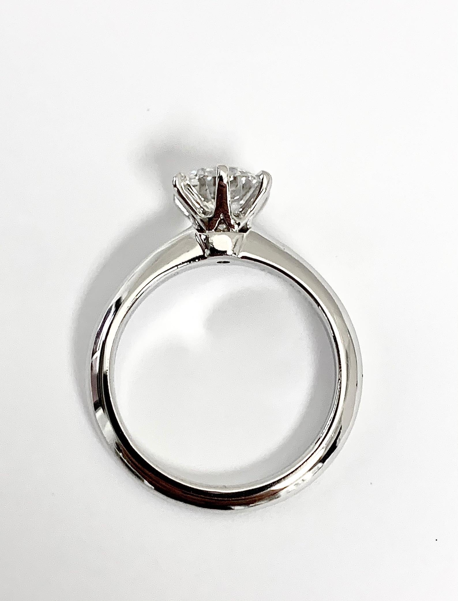 Round Cut Tiffany & Co. 1.39 Ct Center G, IF 'Internally Flawless' 