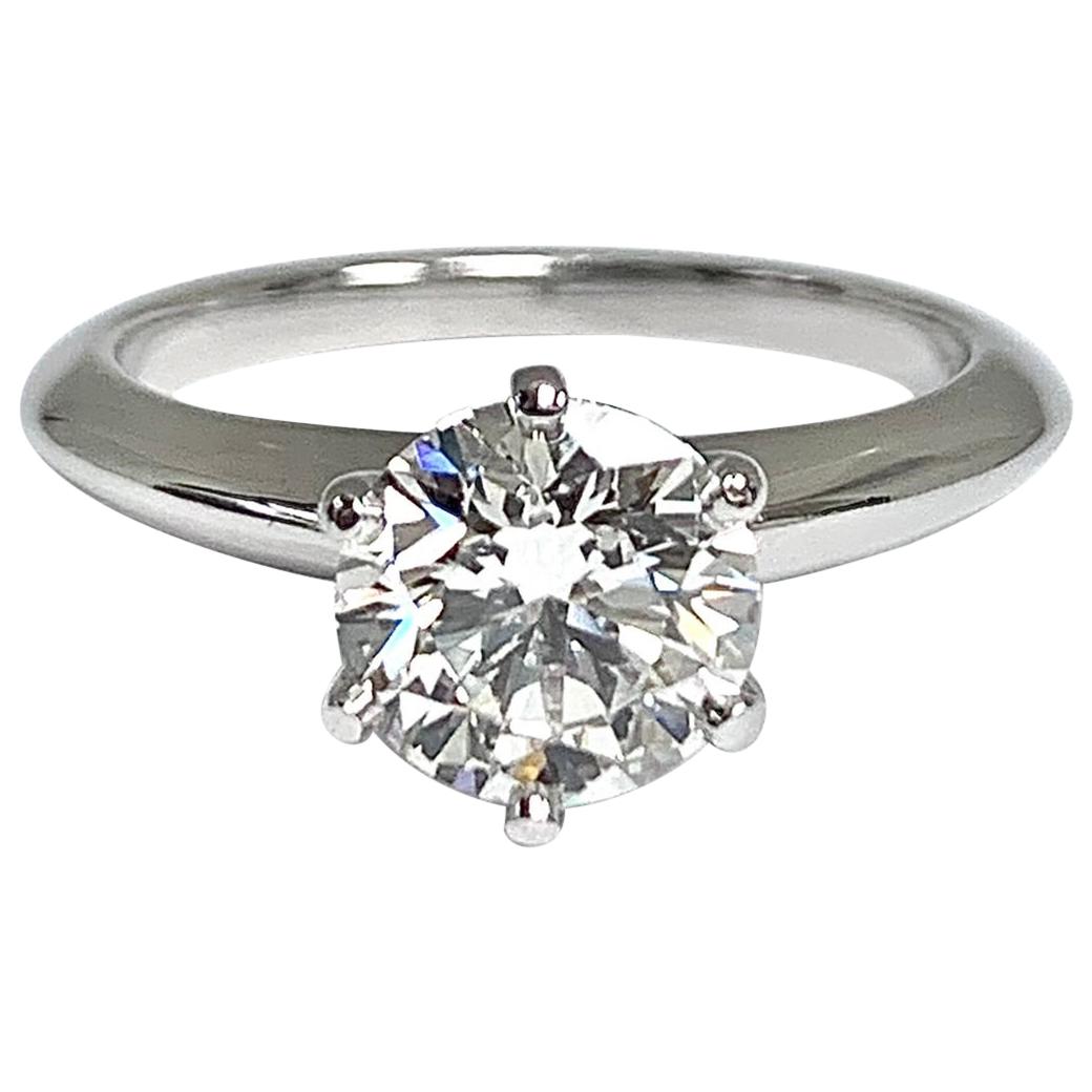 Tiffany & Co. 1.39 Ct G, IF Internally Flawless 3x Excellent Engagement Ring