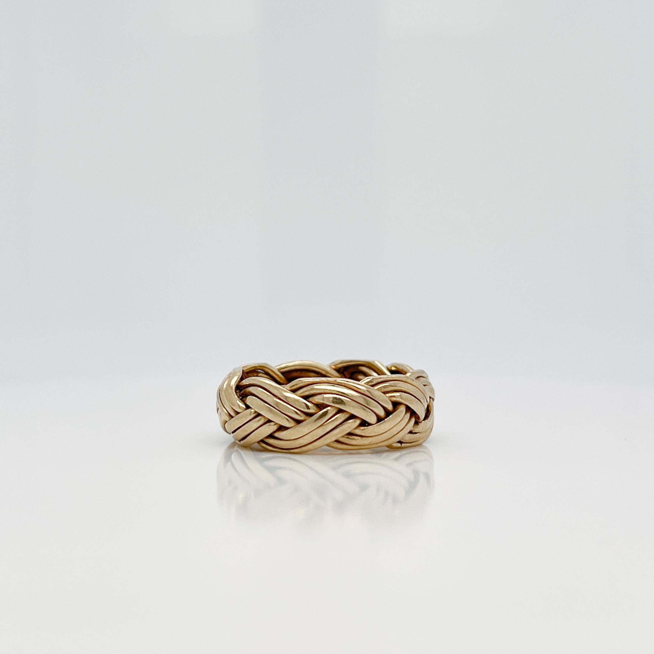Tiffany & Co. 14 Karat Braided Band Ring In Good Condition For Sale In Philadelphia, PA
