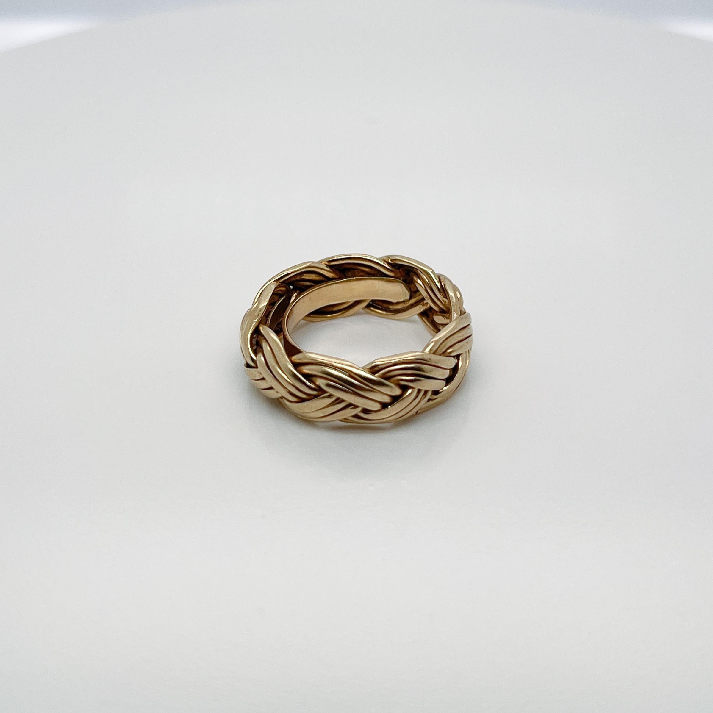 Women's or Men's Tiffany & Co. 14 Karat Braided Band Ring