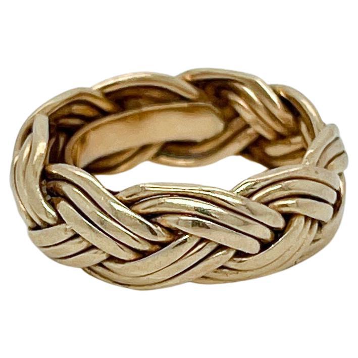 Tiffany & Co. 14 Karat Braided Band Ring For Sale