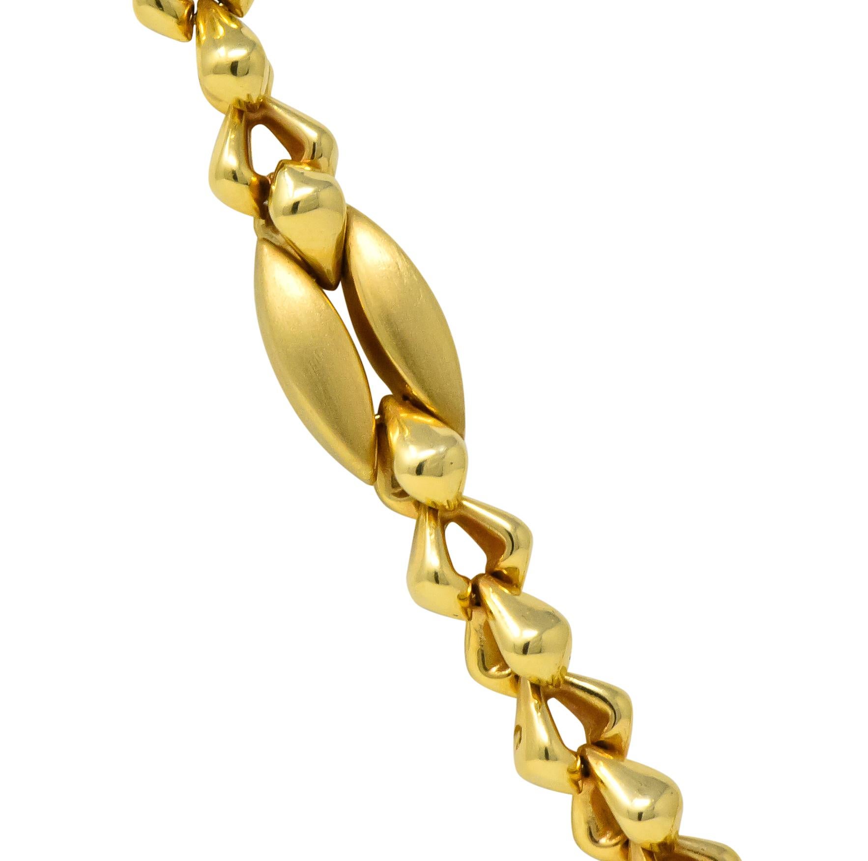 Tiffany & Co. 14 Karat Gold Bold Long Link Necklace, circa 1980 In Excellent Condition In Philadelphia, PA