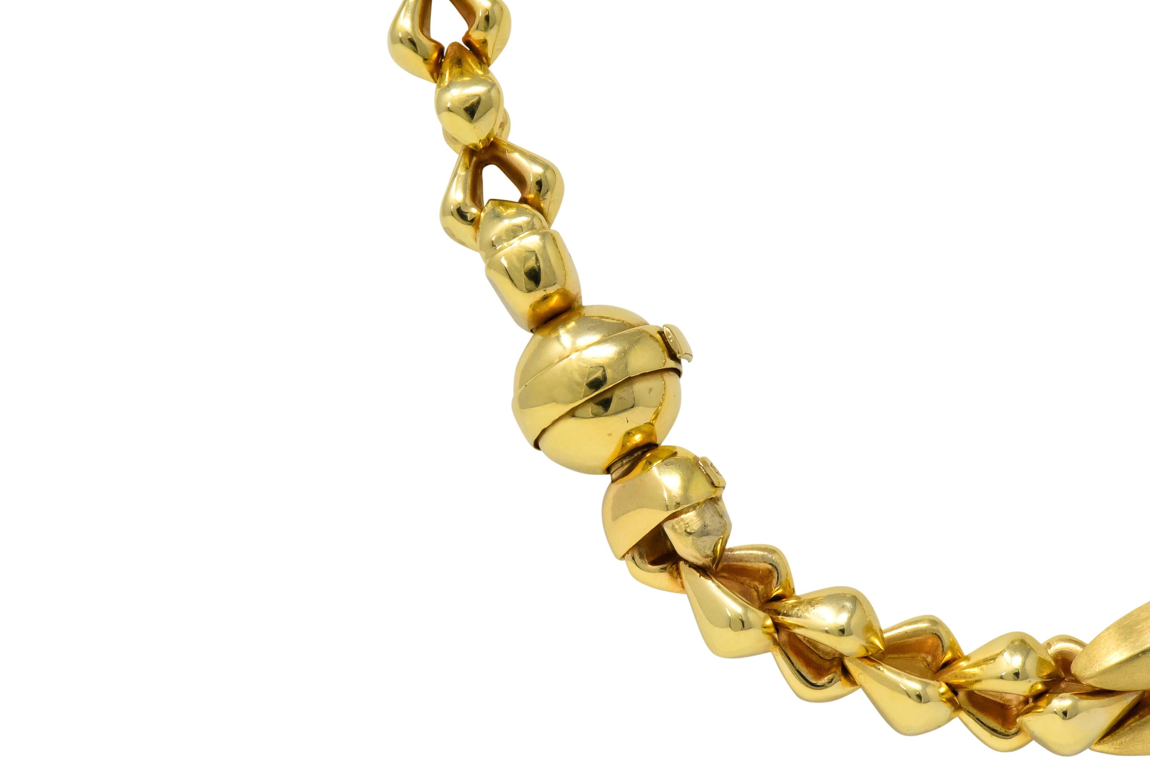 Women's or Men's Tiffany & Co. 14 Karat Gold Bold Long Link Necklace, circa 1980