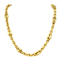 Tiffany & Co. 14 Karat Gold Bold Long Link Necklace, circa 1980