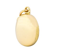 Tiffany & Co. 14 Karat Gold Contemporary Italian Locket Pendant