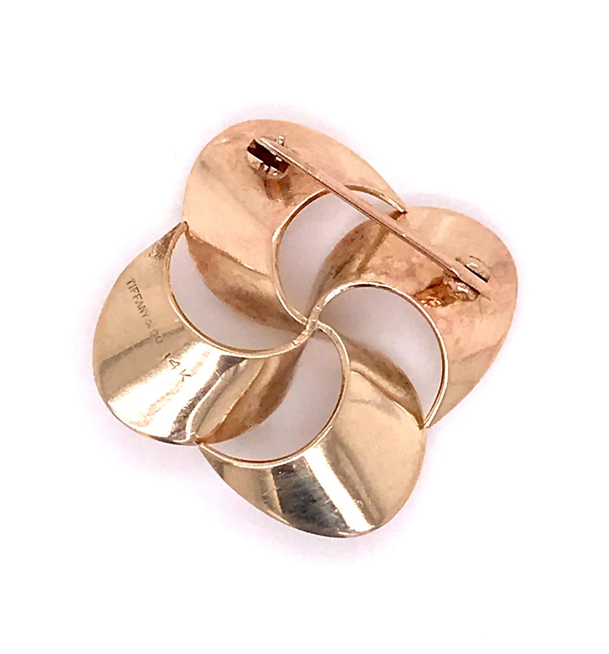 Tiffany & Co. 14 Karat Gold Modern Pin-Wheel Brosche oder Pin im Angebot 5