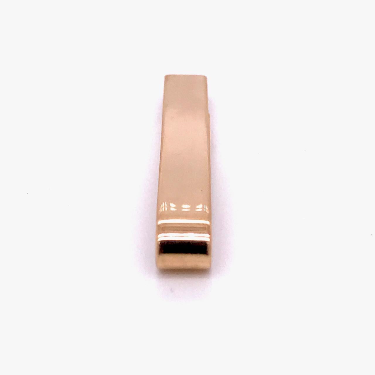 Tiffany & Co. 14 Karat Gold Modern Tie Clip or Tie Bar In Good Condition In Philadelphia, PA