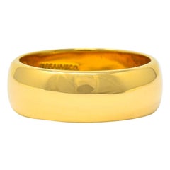 Tiffany & Co. 14 Karat Gold Unisex Retro Wedding Band Ring