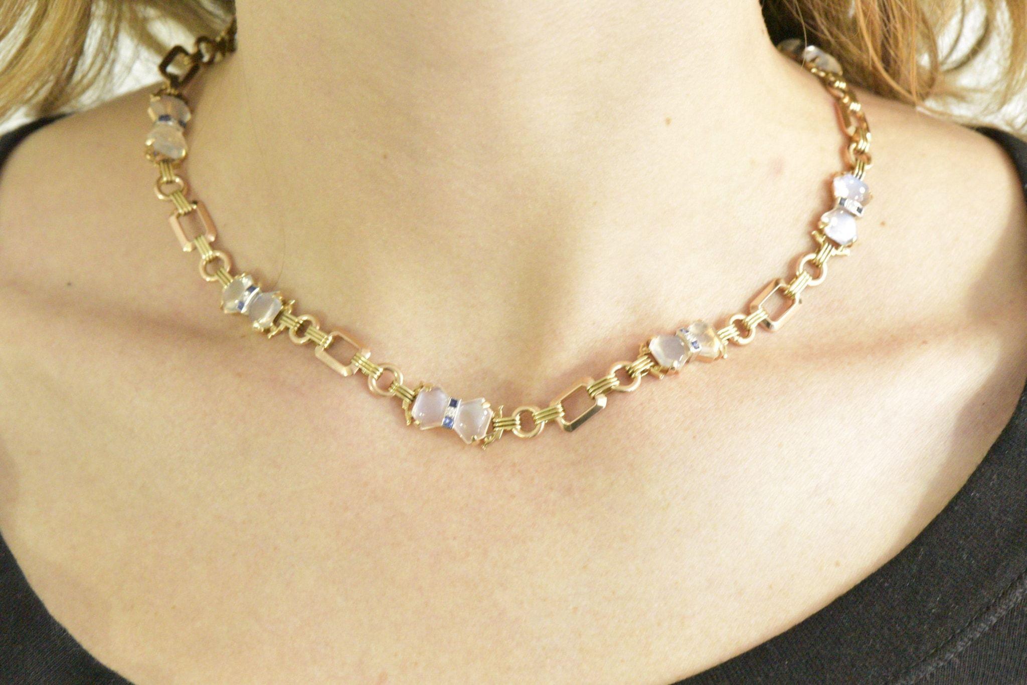 moonstone necklace tiffany