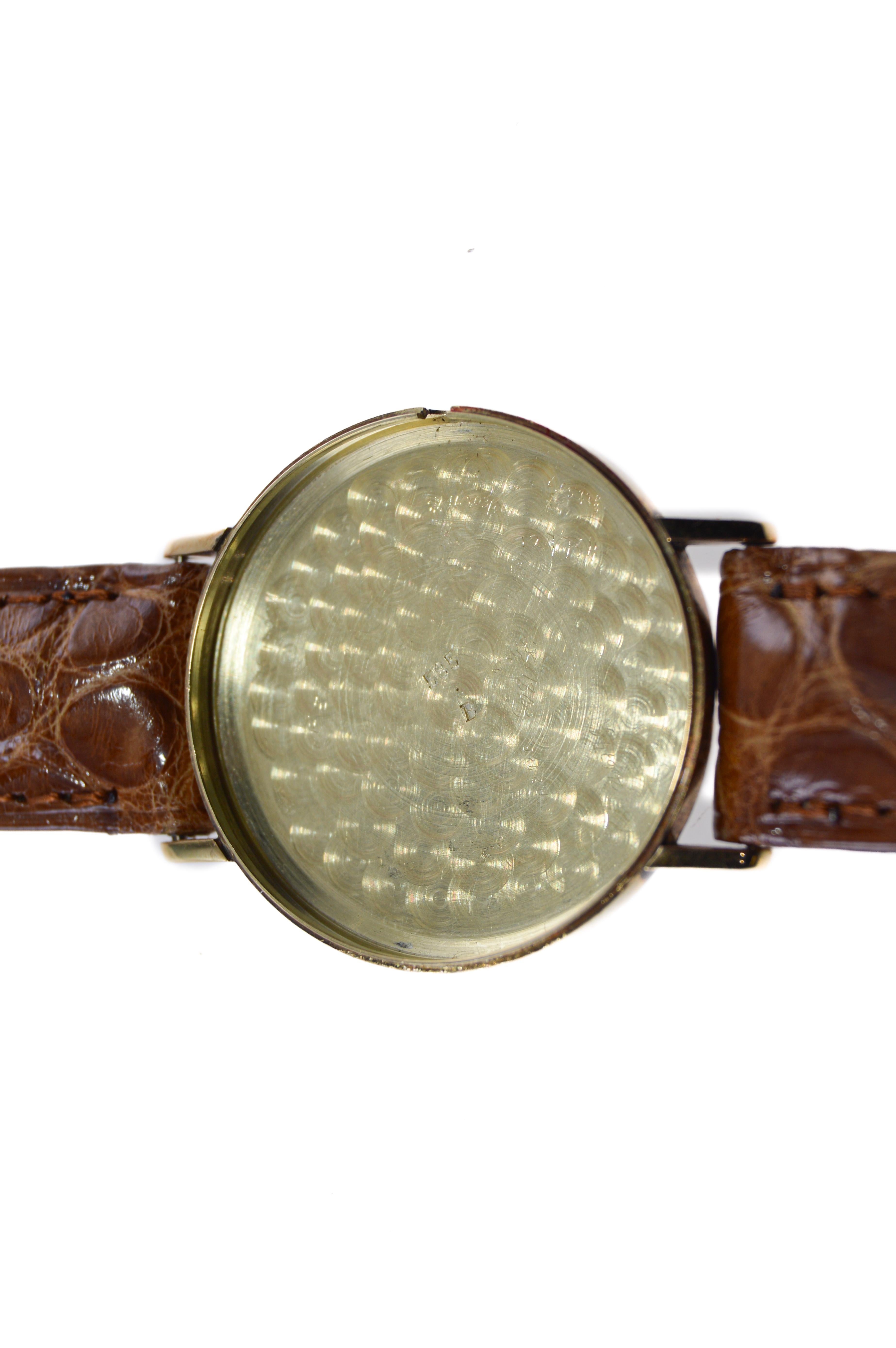 Tiffany & Co. 14 Karat Solid Yellow Gold Vintage Watch, circa 1930s For Sale 4