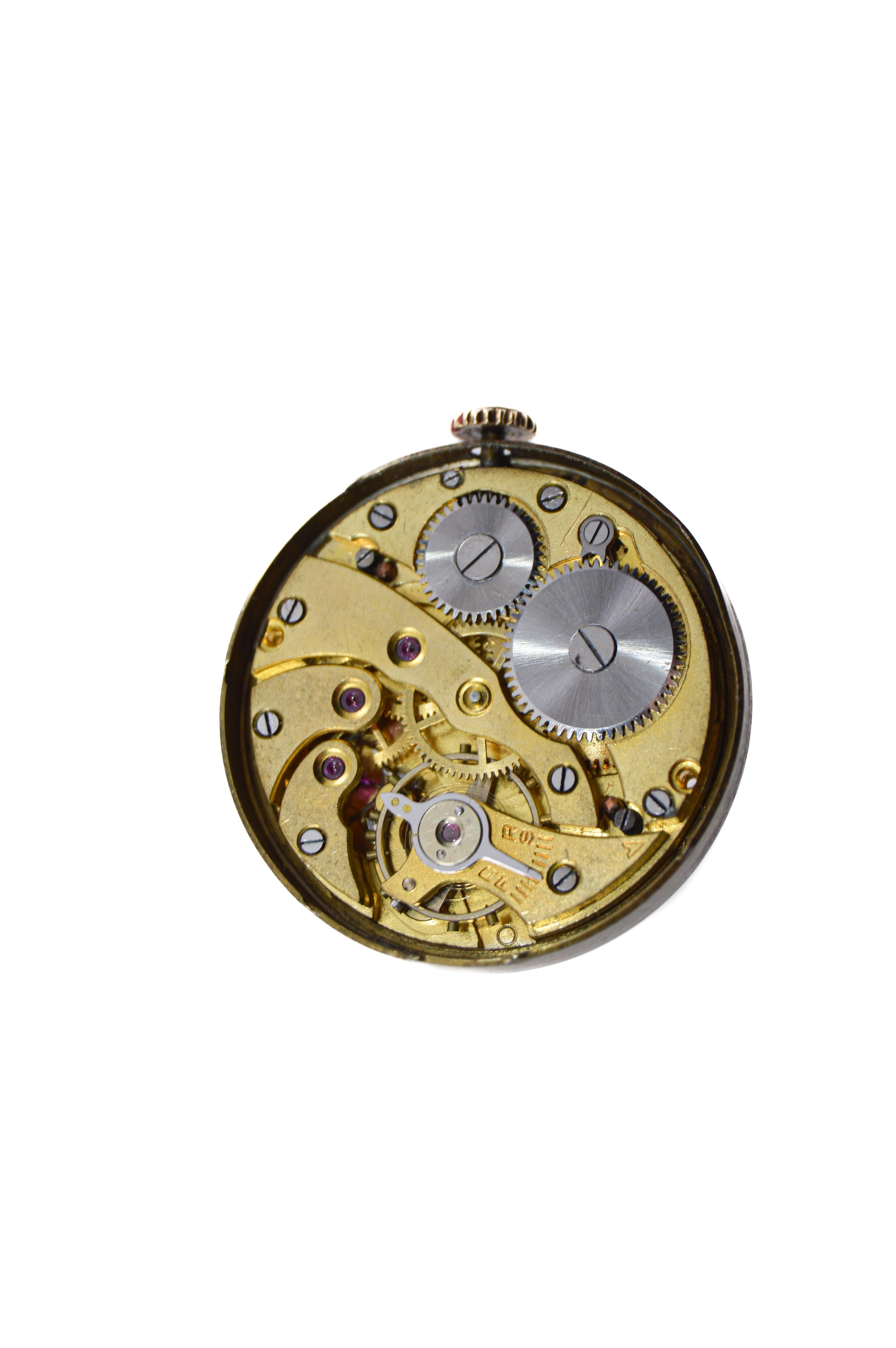 Vintage-Uhr von Tiffany & Co. aus 14 Karat massivem Gelbgold, ca. 1930er Jahre im Angebot 9