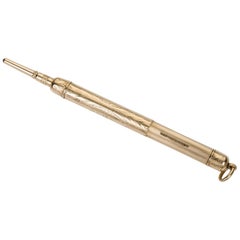 Tiffany & Co. 14 Karat Yellow Gold Antique Retractable Pencil