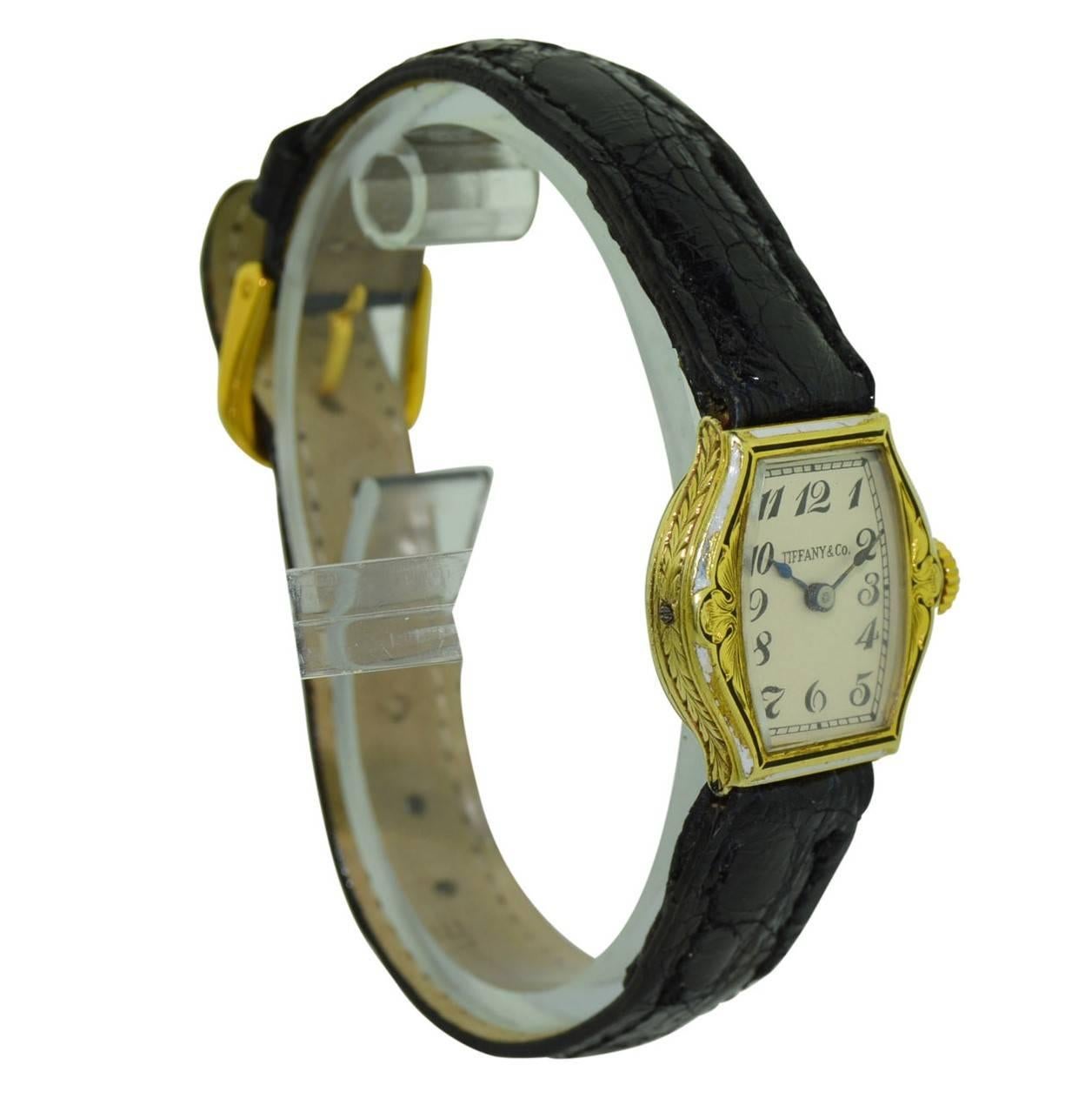 14-karat gold art deco watches