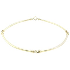 Tiffany & Co. 14 Karat Yellow Gold Bar Necklace Choker