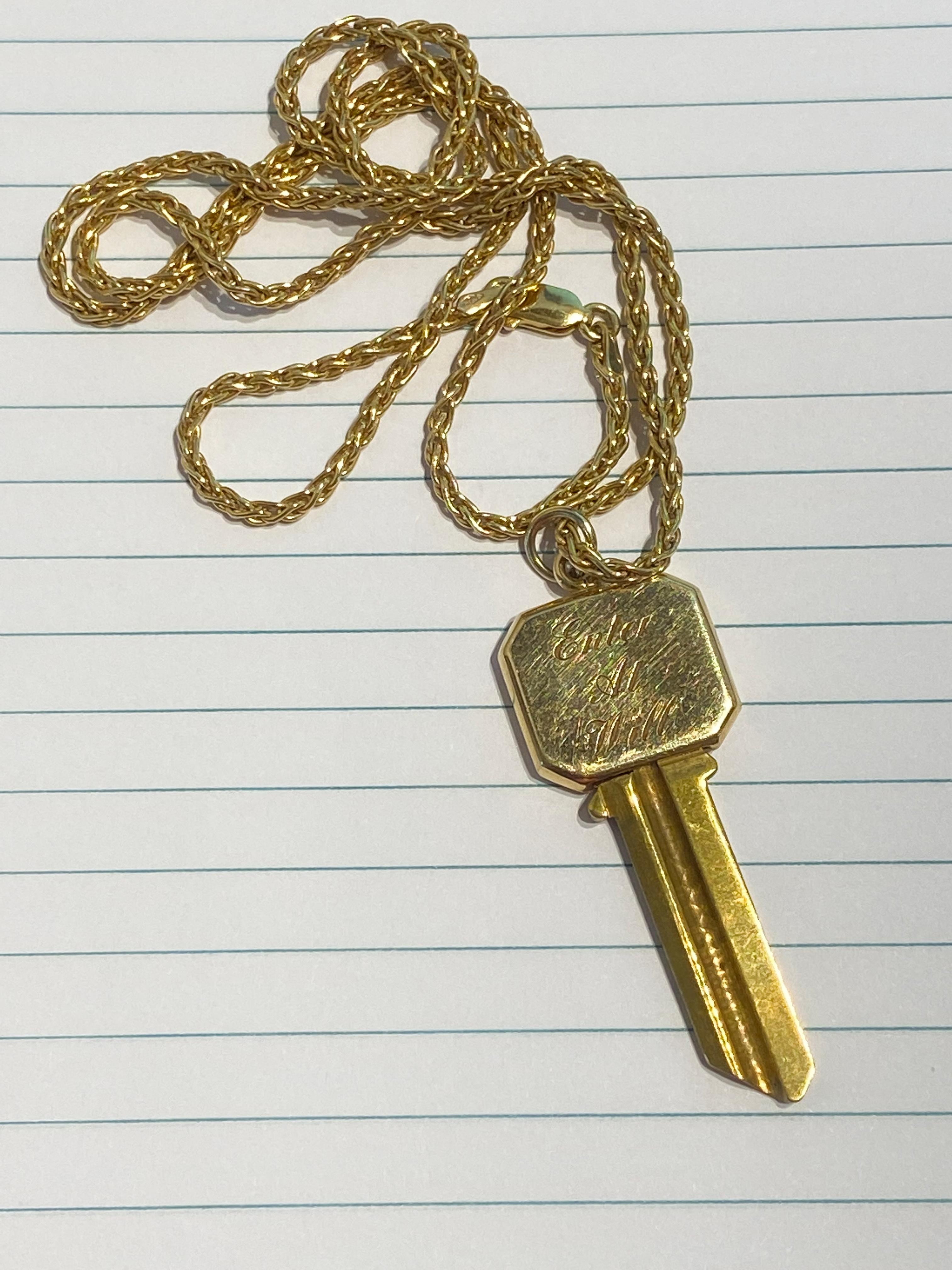 tiffany and co necklace key