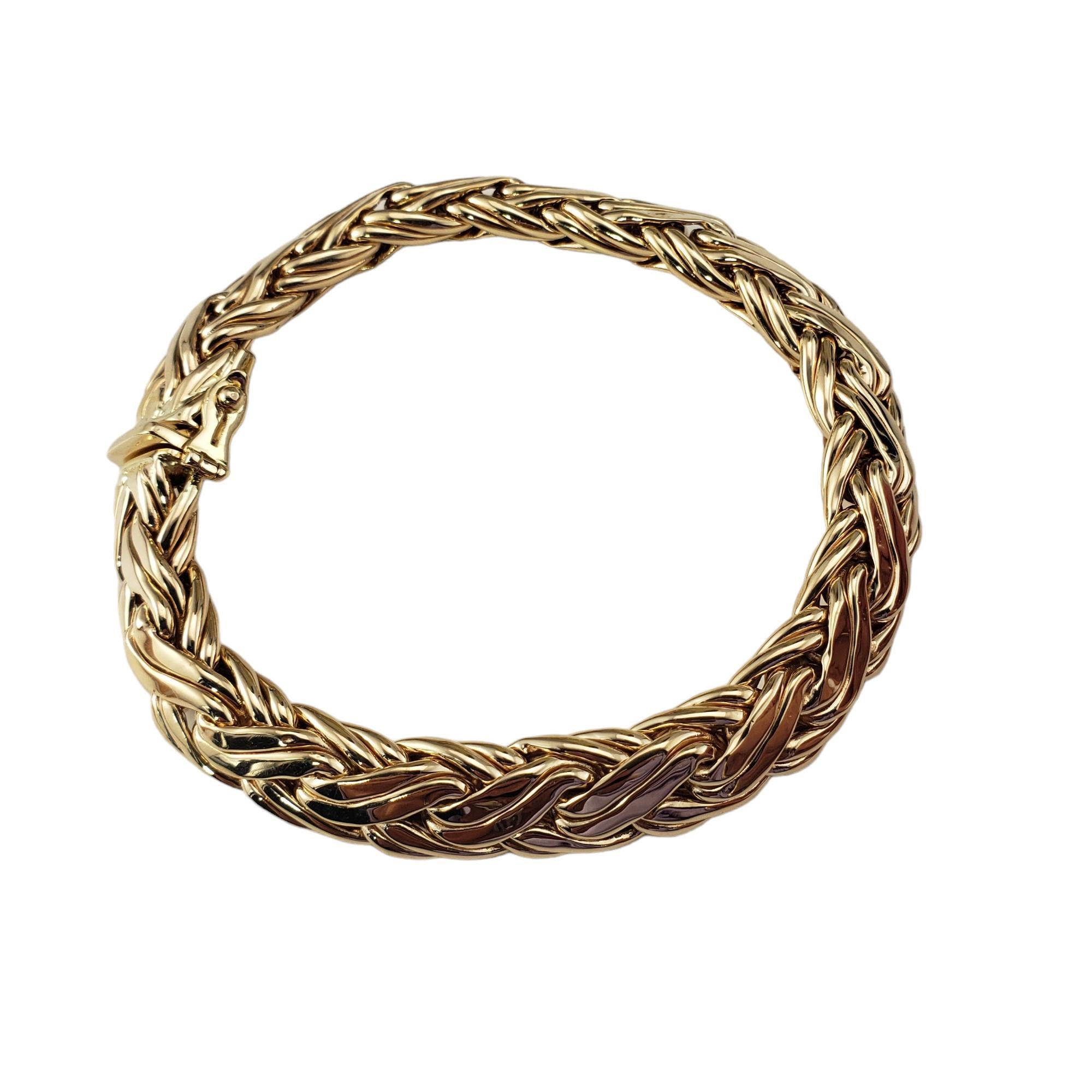 Tiffany & Co. 14 Karat Yellow Gold Byzantine Chain Bracelet #17758 In Good Condition In Washington Depot, CT