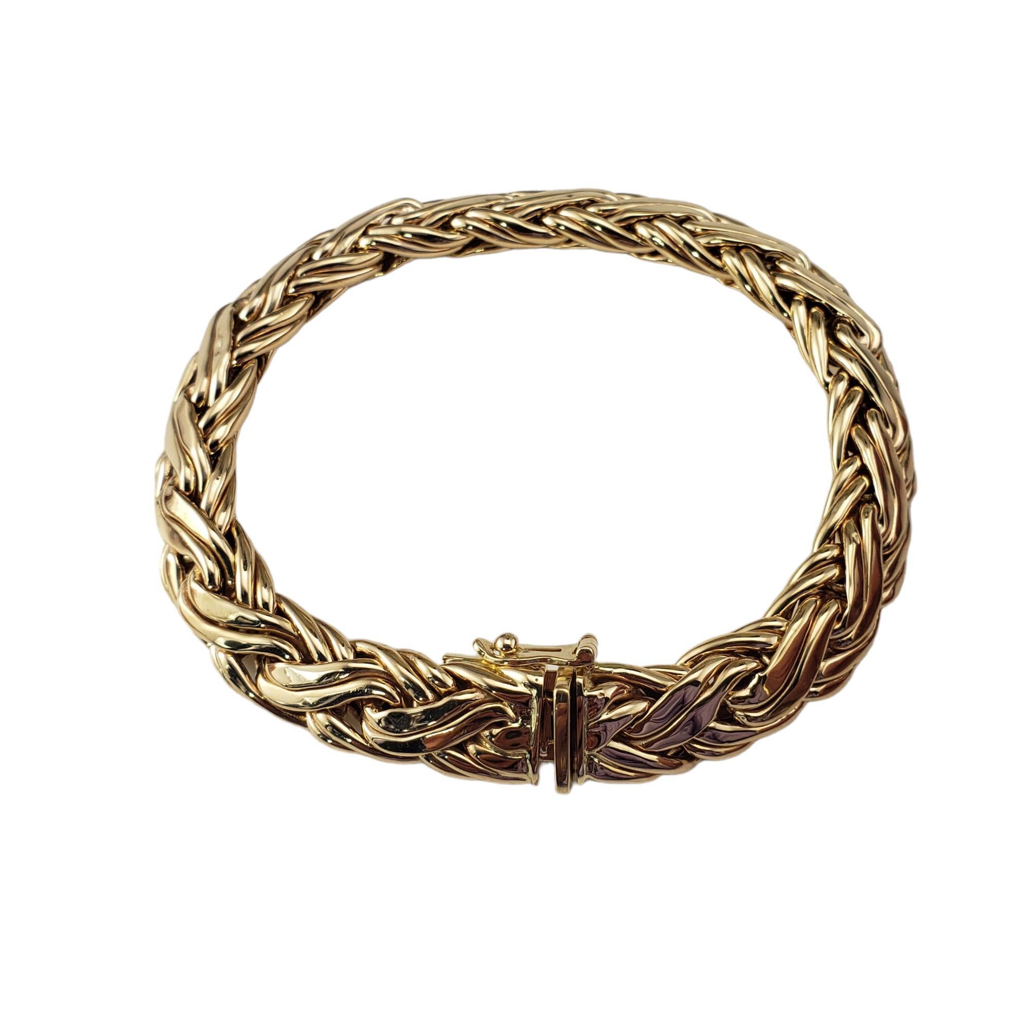 Women's Tiffany & Co. 14 Karat Yellow Gold Byzantine Chain Bracelet #17758