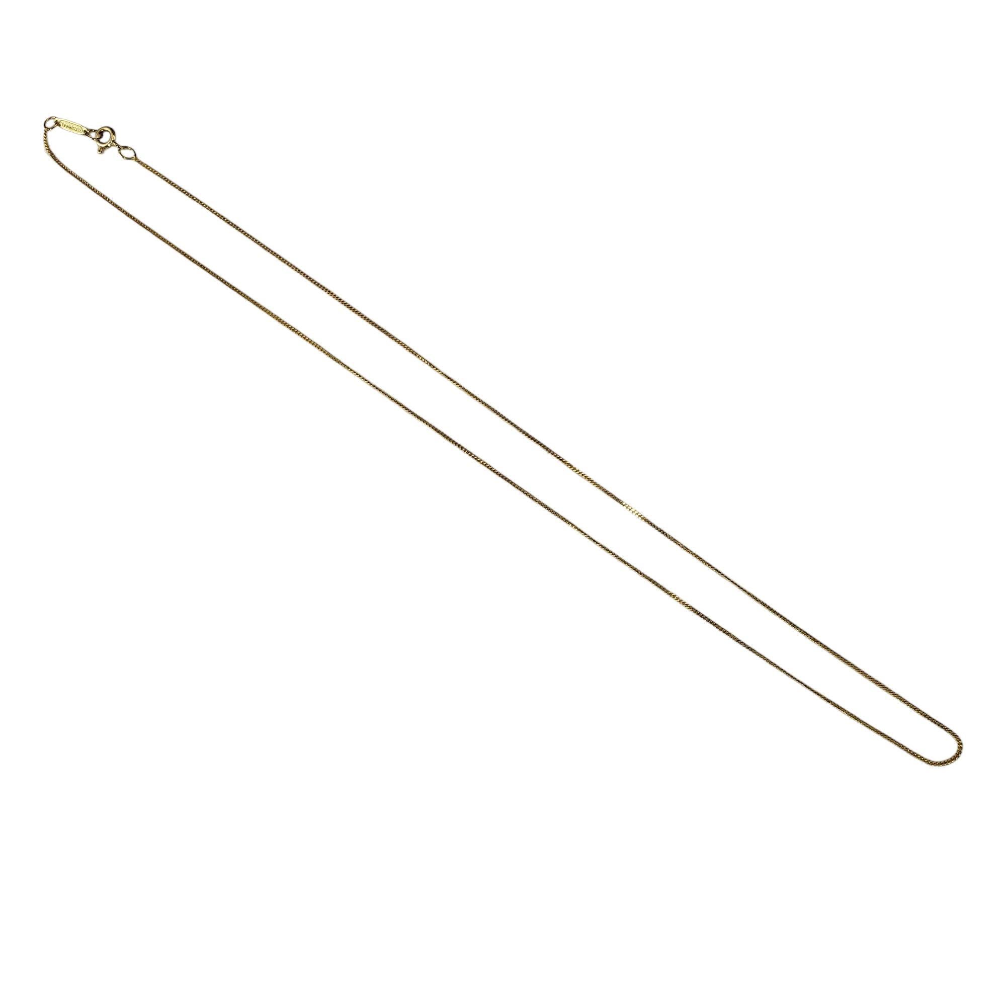 Tiffany & Co. Collier à chaîne en or jaune 14 carats n° 21577 Bon état - En vente à Washington Depot, CT