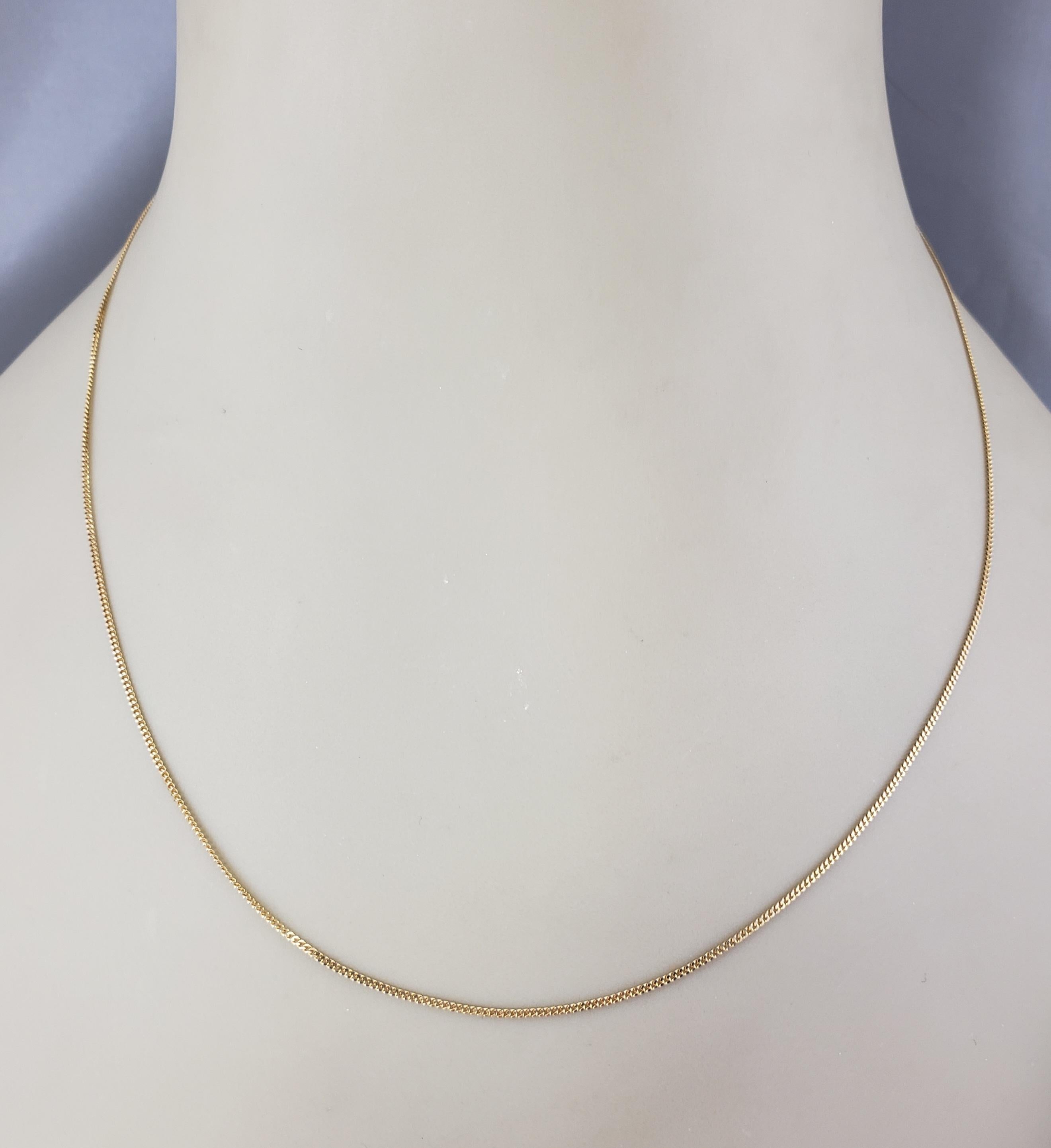 Tiffany & Co. Collier à chaîne en or jaune 14 carats n° 21577 en vente 3