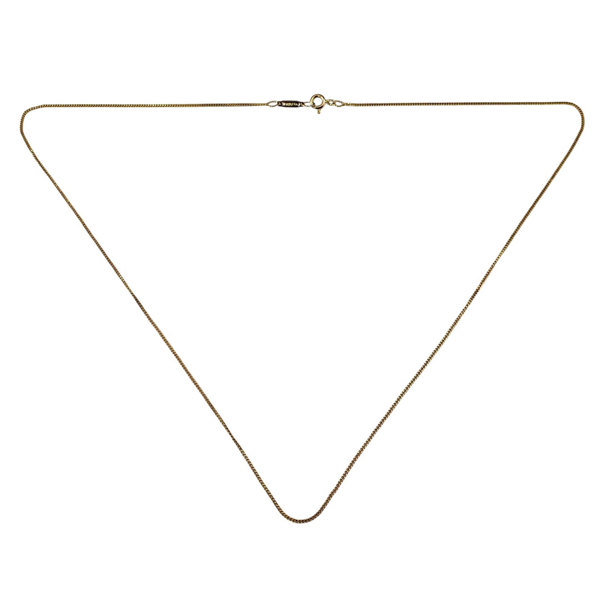 Tiffany & Co. 14 Karat Yellow Gold Chain Necklace #21577
