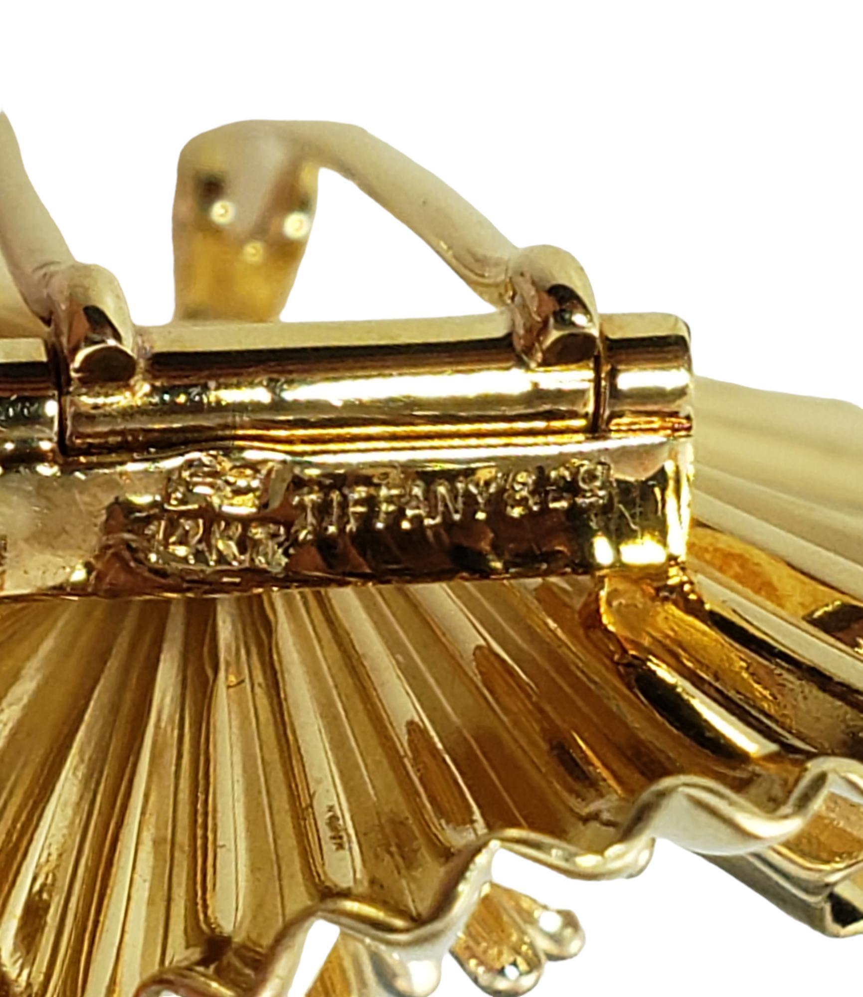 Tiffany & Co. 14 Karat Gelbgold Hundeholz-Blumenbrosche/Pin #17531, Tiffany & Co. im Angebot 2