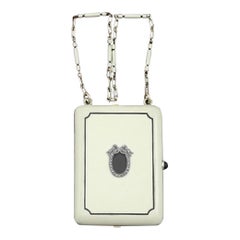 Tiffany & Co. 14 Karat Gelbgold, Emaille und Diamant Kompakt, kompakt